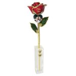 I Love You 24k Gold Rose with Photo in Vase