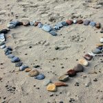 Stone Heart in Sand