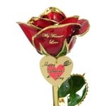 Personalized Cupids Love Valentines Day Dipped Rose Gift