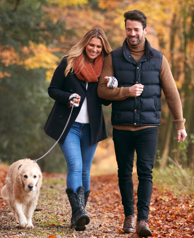 Couple with Dog