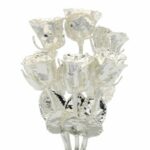 Silver Dipped Roses: Half Dozen 8" Rose Bouquet
