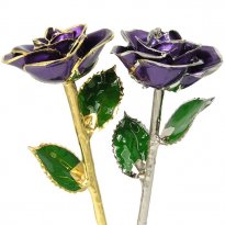 February Birthday Gift: Amethyst Preserved Rose