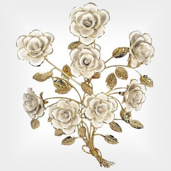 Gold Hanging Branch With 8 Capodimonte Porcelain Roses Love Is A Rose,Boneless Chicken Breast Crock Pot Recipes