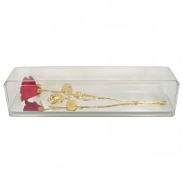 Capodimonte Porcelain Rose in Museum Case