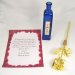 Image Thumbnail of: 17" Gold Dipped Rose and Personalized Message in a Bottle