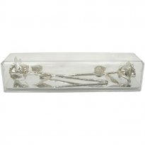 20th Anniversary Gift: 2 Platinum Roses in Museum Case