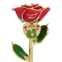 Personalized Christmas Gift: Under The Mistletoe Rose