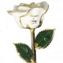 11" Personalized Wedding or Anniversary Rose