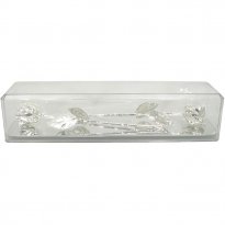 2 Silver Roses in 25th Anniversary Gift Museum Case