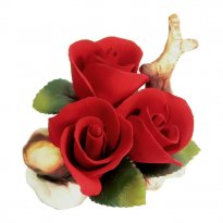 Past, Present and Future Capodimonte Porcelain Rosebuds