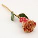 Image Thumbnail of: Personalized 24k Gold Christmas Candy Cane Rose Gift