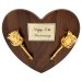 Image Thumbnail of: Personalized 50th Anniversary 24k Gold Roses on Heart Plaque