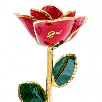2nd Anniversary Gift: Personalized Rose
