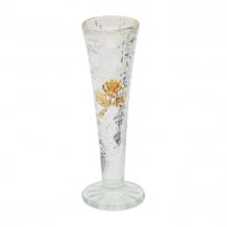 6" Crystal Vase with Mini Rose