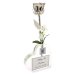 Image Thumbnail of: 8" Personalized Wedding Rose & Video, Photo QR Code Heart Vase