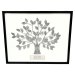Silver 25th Anniversary Personalized Family Tree Frame