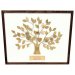 50th Anniversary Gift: Engraved Gold Family Tree Frame