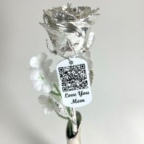 Silver Mother's Day Rose
