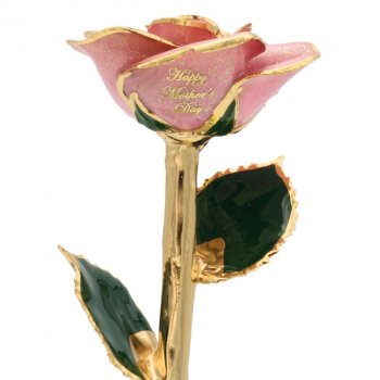 11" Personalized Sparkle Mother's Day Rose Gift