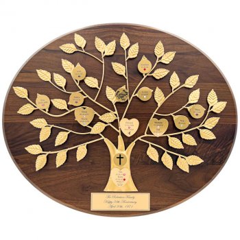 Christian Gift: Personalized Family Tree Plaque