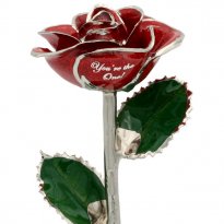 11" Personalized Sparkle Valentine's Day Rose Gift
