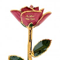 Limited Edition Personalized Valentine's Day Gold Rose