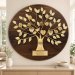 Engraved 50th Anniversary Gift Gold Family Tree Plaque