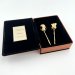 Image Thumbnail of: Two 4" Dipped Roses in Personalized Wedding Photo Case