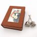 Image Thumbnail of: Two 4" Dipped Roses in Personalized Wedding Photo Case