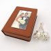 Image Thumbnail of: Two 4" Dipped Roses in Personalized Wedding Photo Case
