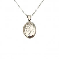 Silver Wedding Photo Locket with Video QR Code