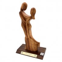 Personalized Wedding Gift "Romantic Embrace" Sculpture & Video QR Code