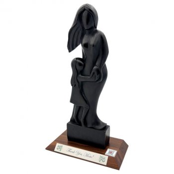 Personalized Mother & Daughter Sculpture & Video QR Code