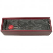 7th Anniversary Gift: Copper Rose in Rosewood Case