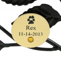 Personalized Family Tree Gold Pet Disc