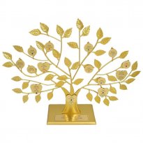 Gold Personalized Family Tree Stand 50th Anniversary Gift