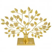 Gold Personalized Family Tree Stand 50th Anniversary Gift
