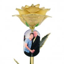 Personalized Grandparents Photo Rose