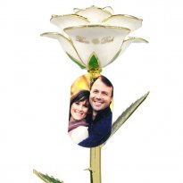 Parents Personalized Anniversary Photo Rose