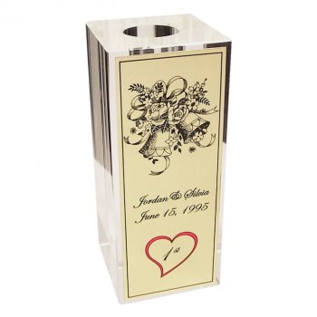 Anniversary By Year Crystal Bud Vase