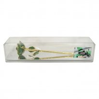 Irish Green Preserved Rose in Case with Custom Photo
