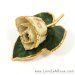 Image Thumbnail of: Sigma Chi Greek Letters 24k Gold Rose Brooch