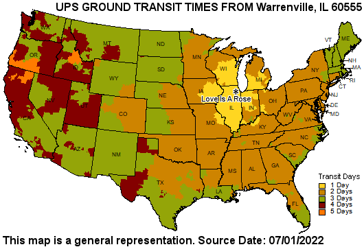UPS Delivery Map